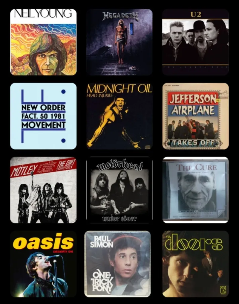 Capas de Albuns Rock